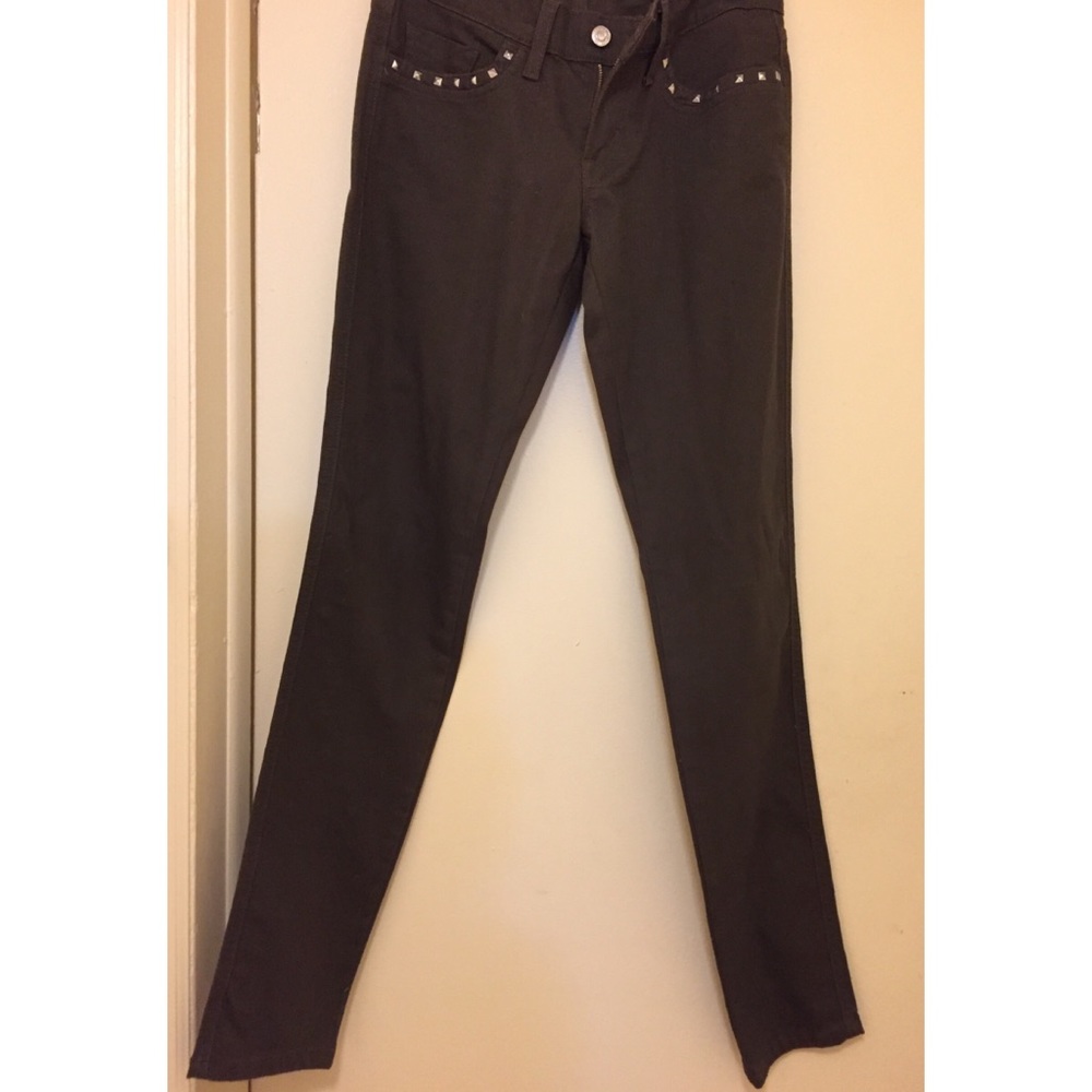 Green Olive Skinny Legs Jeans